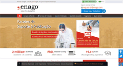 Desktop Screenshot of enago.com.br