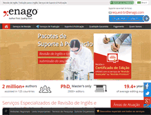 Tablet Screenshot of enago.com.br
