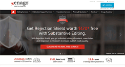 Desktop Screenshot of enago.com