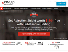 Tablet Screenshot of enago.com